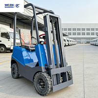 Chariot élévateur électrique compact WGZN 0,5 tonne, 1,5 tonne, 2,5 tonnes, chariot élévateur électrique simple à trois roues