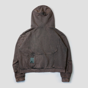 Sudaderas con Capucha Personalizadas, 100% Algodón, Bordadas, Otoñales, Gruesas, 650 Gsm, Estilo Vintage, con Cierre y Bolsillos Tipo Cargo - Product Image 1