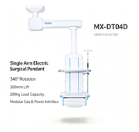 Support médical suspendu au plafond pour équipement chirurgical et usage en soins intensifs, certifié CE/ISO13485, multifonction LISEN MX-DT04D