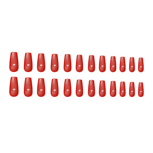 Uñas Postizas con Logotipo Personalizado, 30 Piezas, Color Rojo Ojo de Gato, Forma de Ataúd, con Pegamento, Suministro de Fábrica al por Mayor - Product Image 3