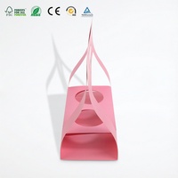 Porte-boissons en papier à double paroi avec logo personnalisé, écologique, pour 2 bouteilles, boîte transparente avec fenêtre en PET, emballage pour café et boissons