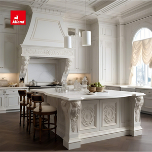 <span class=keywords><strong>Mueble</strong></span> de <span class=keywords><strong>Cocina</strong></span> Clásico de Estilo Francés con Muebles de <span class=keywords><strong>Columna</strong></span> Romana de Madera Maciza Hechos a Mano y Molduras de Madera Detalladas - Product Image 4