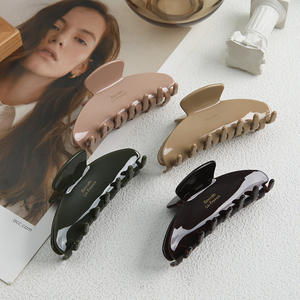 DOWELL Pince à <span class=keywords><strong>cheveux</strong></span> demi-épingle pour <span class=keywords><strong>femme</strong></span>, style français élégant, en acétate, couleur dégradée, 11 cm, haut de gamme - Product Image 3