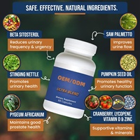 Capsules de soutien avancé pour la prostate : Canneberge, Palmier nain, Poivre noir pour un soulagement naturel de la fréquence urinaire et de la santé de la prostate