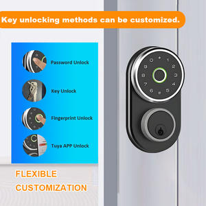 AIEN Haute sécurité Smart Tuya Fingerprint IC Card App-Controlled Deadbolt Lock Clavier électronique en alliage de zinc pour portes en bois Cloud - Product Image 2