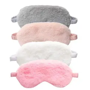 Velvet Plush Eye Patch Shading Sleep Eye Mask Eyepatch Travel Relax Cover Eyeshade