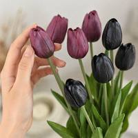 Bunga Tulip Artificial Real Touch Berkualitas Tinggi dari Karet Lembut, Rangkaian Bunga Pernikahan Dekorasi Rumah BUNGA Grosir Bunga