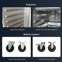 Armoire de cuisson à vapeur électrique commerciale pour riz, 12 plateaux, en acier inoxydable, pour cuisine, 220V, machine à cuire à la vapeur les pains à haute efficacité