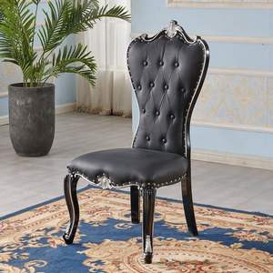 Luxe Power Elegant Koninklijk Banketontwerp Van Goede Kwaliteit Luxe Lederen Eetkoning En Koningin Gouden Rode Stoelen Troon - Product Image 2