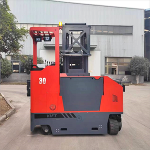 व्यापक 4 दिशात्मक फोर्कलिफ्ट 8 मीटर उठाने की ऊंचाई लंबी सामग्री हैंडलिंग उपकरण 3 4 टन बैठे ऑपरेशन ठोस यू व्हील 4 फोर्क्स - Product Image 5