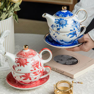 หม้อกาแฟชาเซรามิกห<span class=keywords><strong>ล</strong></span>ากสีสันดีไซน์ดอกไม้สวยงามทนทานต่ออุณหภูมิสูงใช้ในครัวเรือนสำหรับชากาแฟ - Product Image 2