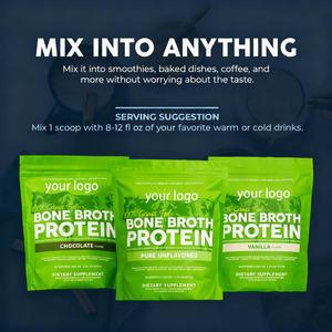 Doğal 100% çim beslenen kemik Broth anında toz kollajen diyet takviyesi zengin hizmet başına 13g <span class=keywords><strong>Protein</strong></span> yetişkin özel etiket - Product Image 2