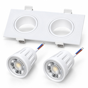 โมดูลไฟสปอตไลท์ LED 7W ปรับแสงได้ แสงวอร์มไวท์ สำหรับฝังเพดาน ใช้กับหลอด GU10 MR16 แทนหลอดเดิม ใช้ไฟ AC120V - Product Image 1