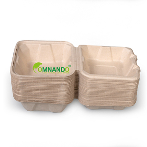 2022 Amazon best seller disposable food container bagasse lunch box large takeaway food box packaging