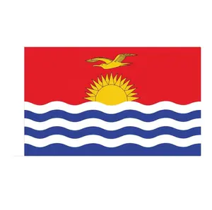 Stock di alta qualità poliestere 100% 3 * 5ft Kiribati bandiera con due occhielli
