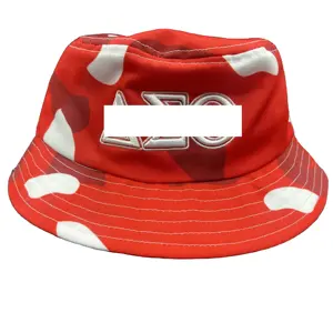 Cappello a secchiello Delta rosso mimetico cappello estivo di alta qualità cappello da pescatore ricamato cappello greco