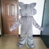 Costume de mascotte chien loup CE Enjoyment de Guangzhou, déguisement fantaisie d'Halloween avec fourrure en peluche