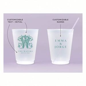 Vasos de Plástico Personalizados con Logotipo, Vasos Reutilizables para Estadios, Vasos para Bebidas, Vasos para Mascotas, Vasos Esmerilados Irrompibles para Bodas - Product Image 4