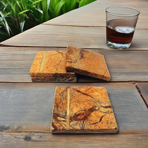 SOUS-VERRE MARBRE MARBRE (ENSEMBLE DE 4 PIÈCES) - Product Image 3