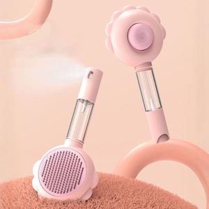 <b>Pet</b> Removal <b>Brush</b> <b>Pet</b> Grooming Comb Cats Self-Cleaning Slicker Cats Hair Remover Cleaning Massage <b>Brush</b> - Product Image 2