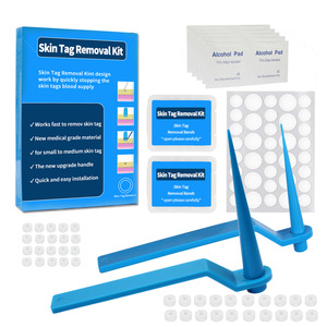 Skin Tag Kill Skin Mole Warzen entferner Micro Skin Tag Removal Kit mit Alkohol Cotton Pads Gummiringe Adult Mole Warzen Gesichts pflege