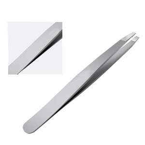 Las mejores pinzas para cejas de Punta inclinada de acero inoxidable para mujeres con mango cómodo Embalaje y logotipo personalizados ecológicos - Product Image 3