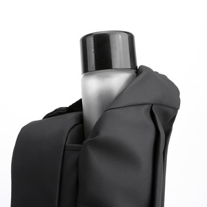 Nova Moda PU Impermeável Zipper Pequeno Peito Saco Portátil Esporte Fanny Sling Outdoor Grande Capacidade Bolsa de Ombro para Homens - Product Image 3