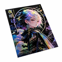 Affiches personnalisées en relief 3D avec vernis UV, impression numérique holographique, pour anime, manga, films, cadeaux, merchandising