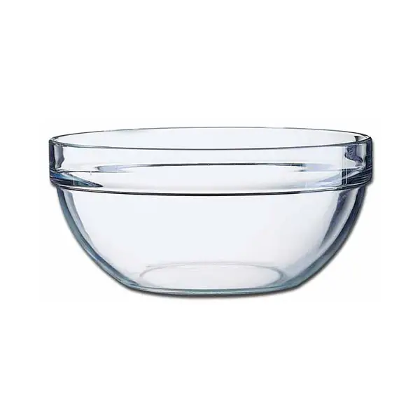 Лидер продаж, домашняя прозрачная стеклянная миска LINUO, 5 размеров в одном наборе, смешивающая салатная чаша для ужина, кухонная посуда, стеклянный набор