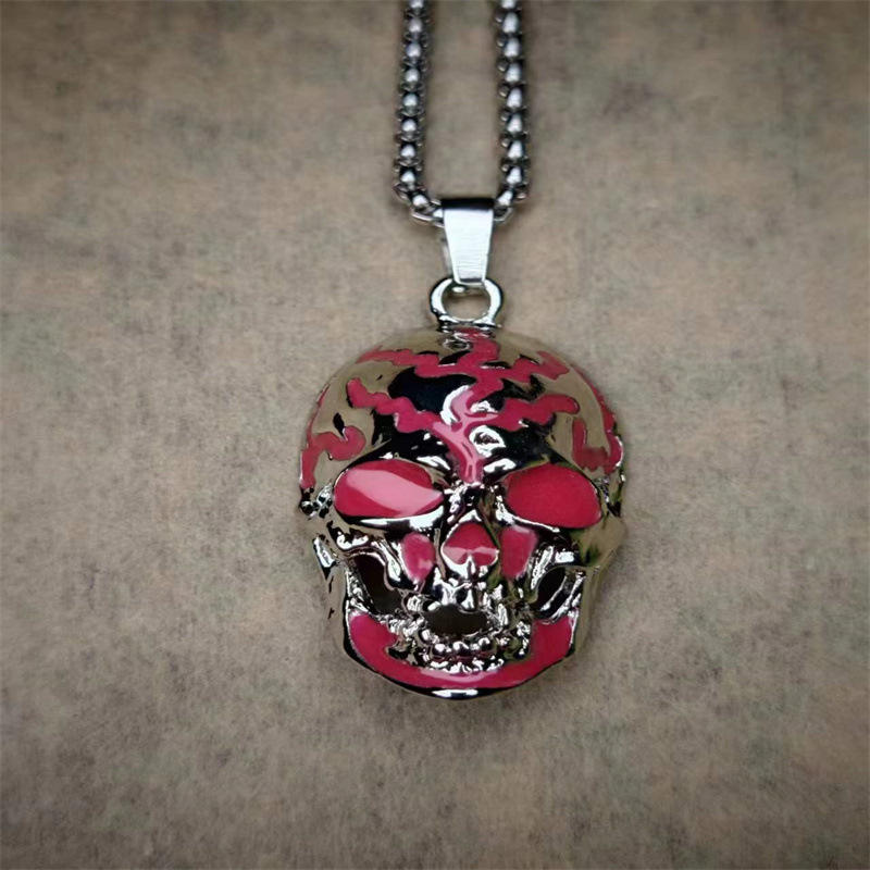 กะโหลกศีรษะชั่วร้าย/สีแดงกุหลาบ