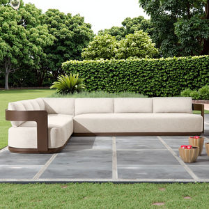 Meubles d'usine à décompte élevé canapé d'extérieur moderne sectionnel personnalisable en aluminium de style luxe - Product Image 4