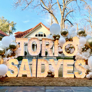 <span class=keywords><strong>Letras</strong></span> LED Grandes para Decoración, 4 y 5 Pies, <span class=keywords><strong>Letras</strong></span> <span class=keywords><strong>Gigantes</strong></span> <span class=keywords><strong>DIY</strong></span> para Baby Shower, Cumpleaños, Bodas, Fondo de Noche - Product Image 1