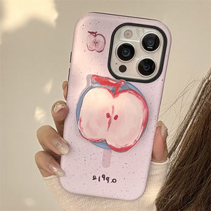 ที่ยึดแม่เหล็กเหมาะสำหรับ IPhone17 16PROMAX เคสโทรศัพท์แอปเปิ้ลกล้วยผลไม้14 13ฟิล์ม15ซีรีส์เกาหลีคุณภาพสูง - Product Image 3