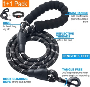 <span class=keywords><strong>Collar</strong></span> y Correa de Entrenamiento para Perros Duraderos para Exteriores, Collares de Lujo para Perros, Correas para Gatos, Suministros para Mascotas para el Entrenamiento de Cachorros, Correr y Caminar - Product Image 2