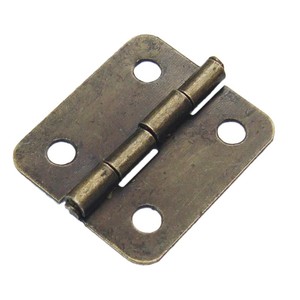 Bisagra para Muebles 18x16mm, Montaje Superficial, Bronce Antiguo, Hierro Resistente, Tipo H Estándar - Product Image 1