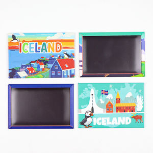 Aimant de réfrigérateur en tôle personnalisé avec logo, souvenir d'<span class=keywords><strong>Islande</strong></span>, pays, ville, <span class=keywords><strong>voyage</strong></span> - Product Image 2