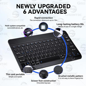 Fast Shipping Long Working Time Multi <b>Keys</b> USB 2.0 Portable Keyboards Wireless Keyboard for Tablet PC <b>Laptop</b> Computer Phone Home - Product Image 6