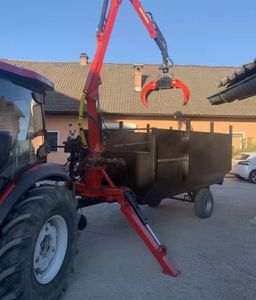 <span class=keywords><strong>Forst</strong></span>-Holzkran Grua Forestal rimorchio rimovibile gru Log Crane per forestale trattore nucleo motore inclinato - Product Image 1