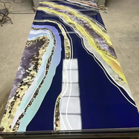 Panneau mural SPC, feuille de marbre PVC UV pour la décoration intérieure