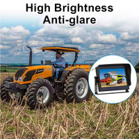 Moniteur de véhicule HD étanche IP69K de 10,1 pouces pour camions, flottes, bus, camping-cars avec entrée AHD/HDMI 1080P |   Écran anti-reflets lisible en plein soleil