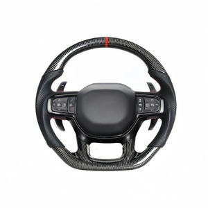 Volante Deportivo de Fibra de Carbono con Orificios para Dodge RAM Tyrannosaurus/Rex, Modificación con Detalles en Fibra de Carbono - Product Image 4