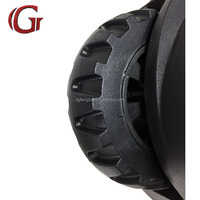 Roues de chariot à bagages professionnelles en plastique robuste avec grande capacité de charge, roues d'angle et sacs de rangement
