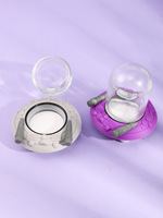 Yeni 90ml uzay gemisi uçan daire UFO Glow karanlık tütün çiçek konteynerler depolama kavanoz tabanı çocuk dayanıklı cam neme