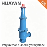 Huayan Hydrocyclone Déminéralisateur en Polyuréthane Résistant à l'Usure 30kg, Séparateur Centrifuge Minier, Contrôlé par PLC, Garantie 1 An