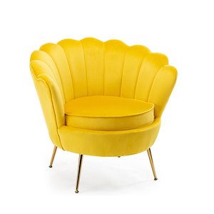 Personnalisé Moderne De Luxe Incurvé Velours Tissu Rembourré D'or Jambes Tufté Shell Chaise <span class=keywords><strong>Rose</strong></span> Velours <span class=keywords><strong>Fauteuil</strong></span> - Product Image 4