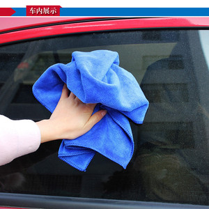 Toalla de microfibra Chongteng azul absorbente para lavado de autos, paño de limpieza para encerado y detallado de automóviles - Product Image 5