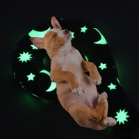 Coussin pour animaux de compagnie PAIPET Question Mark pour chats et chiens, coussin moelleux demi-lune pour le soutien du cou, toutes saisons, motif lune et étoiles