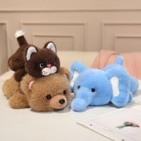 Nouvelle Peluche Lapin Compagnon d'Étude, Décoration de Bureau, Adorable Animal en Peluche, Cadeau d'Anniversaire, Matière Peluche Courte, Rembourrage Coton