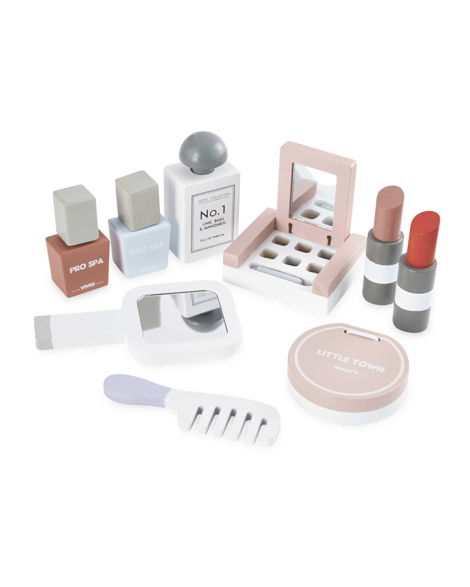 Деревянная игрушка для ролевых игр, красивый набор для макияжа, деревянный набор для туалетного столика, деревянная игрушка для макияжа для девочек