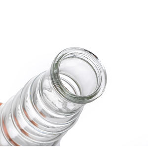 ग्लास सिंगल बड विंटेज उभरा हुआ फूल फूलदान घर की शादी के लिए थोक में स्पष्ट बड फूलदान मिनी प्यारा ग्लास फूलदान - Product Image 5